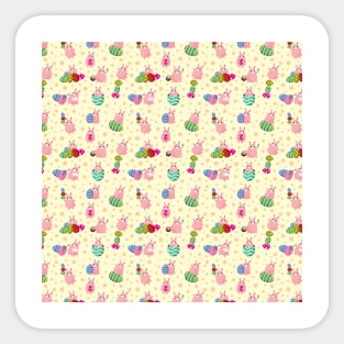 Easter Bunny Pattern Sticker